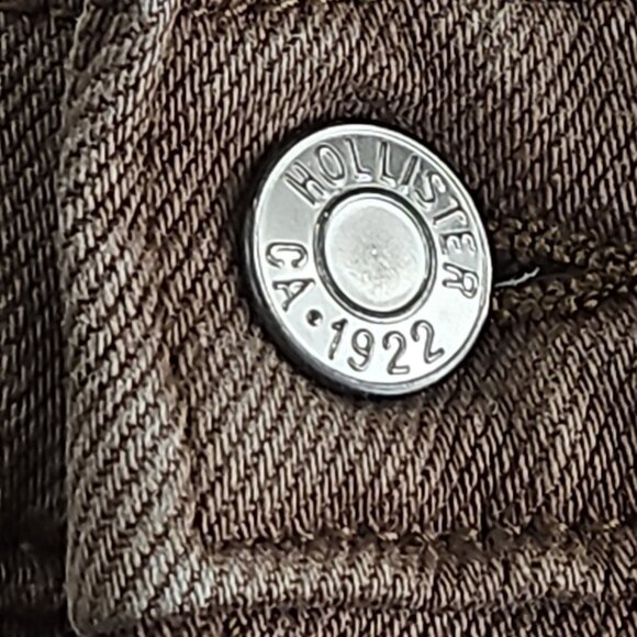 Hollister Baggy Jeans Men's 29x30 High-Rise Brown Denim Vintage EUC Wide Leg - Picture 5 of 15